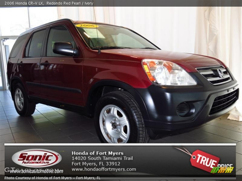 Redondo Red Pearl / Ivory 2006 Honda CR-V LX