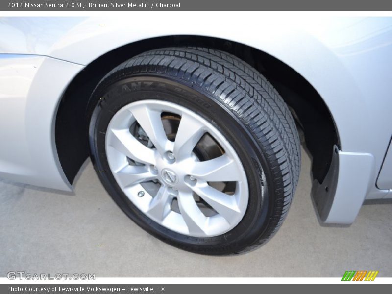 Brilliant Silver Metallic / Charcoal 2012 Nissan Sentra 2.0 SL