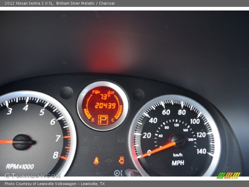 Brilliant Silver Metallic / Charcoal 2012 Nissan Sentra 2.0 SL