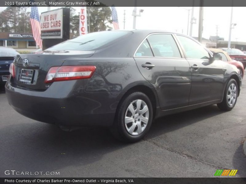 Magnetic Gray Metallic / Ash 2011 Toyota Camry LE