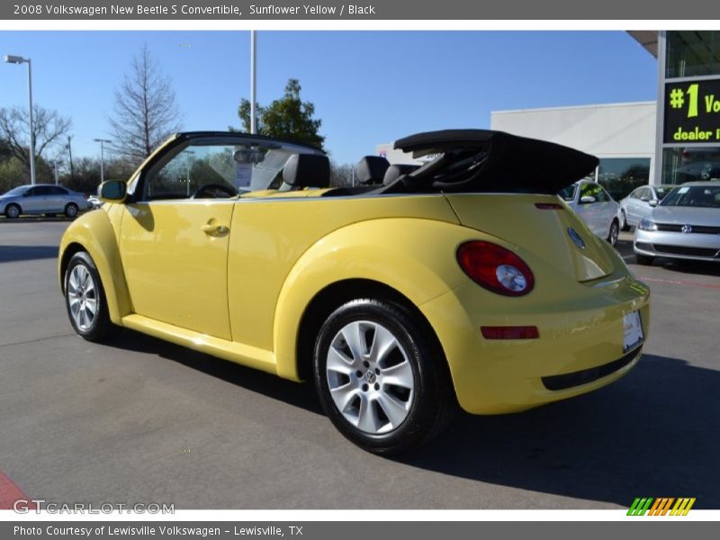 Sunflower Yellow / Black 2008 Volkswagen New Beetle S Convertible