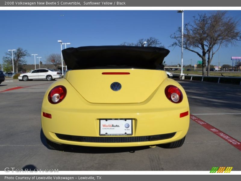 Sunflower Yellow / Black 2008 Volkswagen New Beetle S Convertible