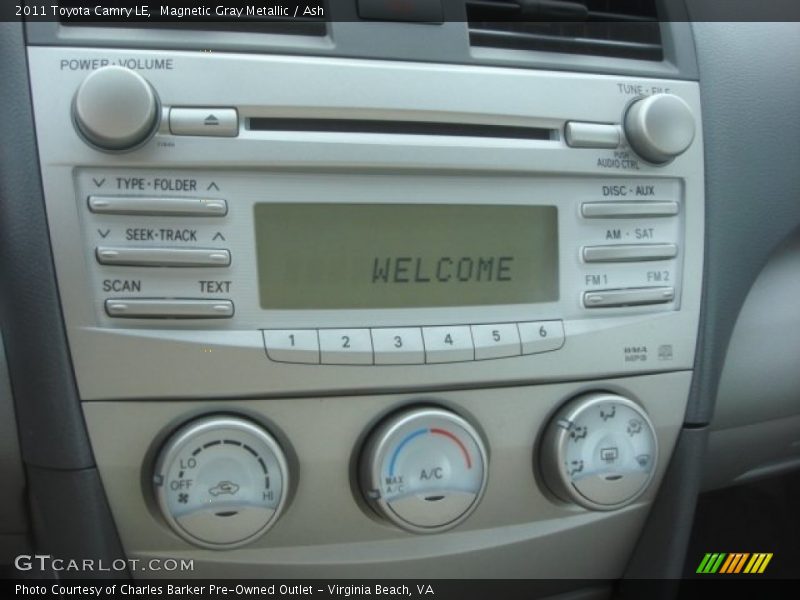 Magnetic Gray Metallic / Ash 2011 Toyota Camry LE