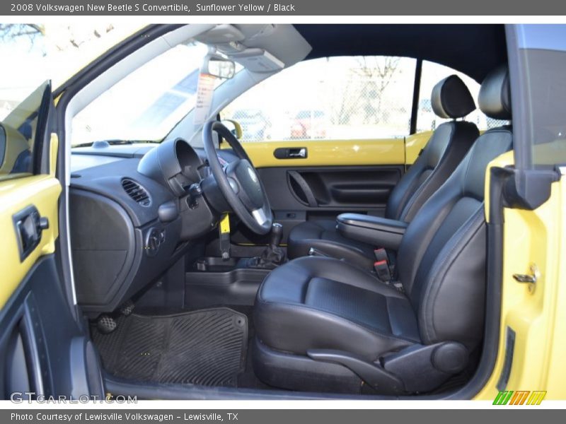 Sunflower Yellow / Black 2008 Volkswagen New Beetle S Convertible