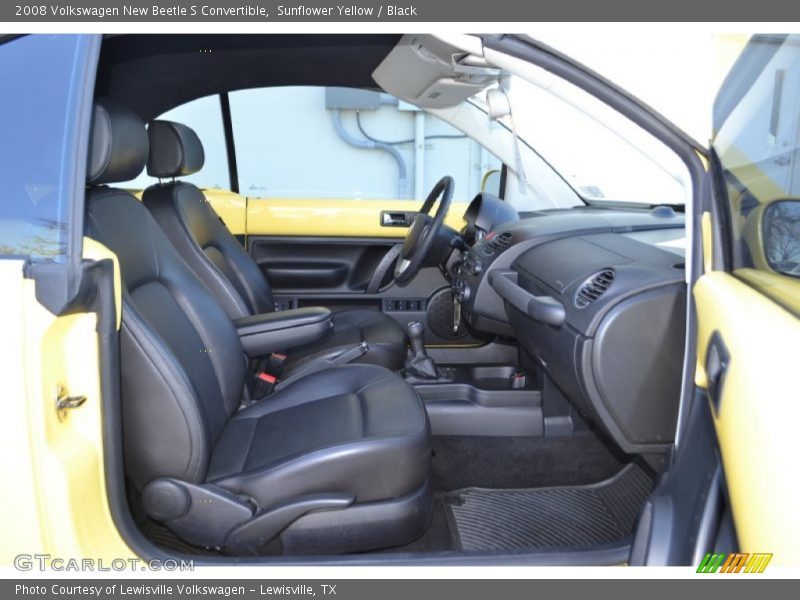 Sunflower Yellow / Black 2008 Volkswagen New Beetle S Convertible