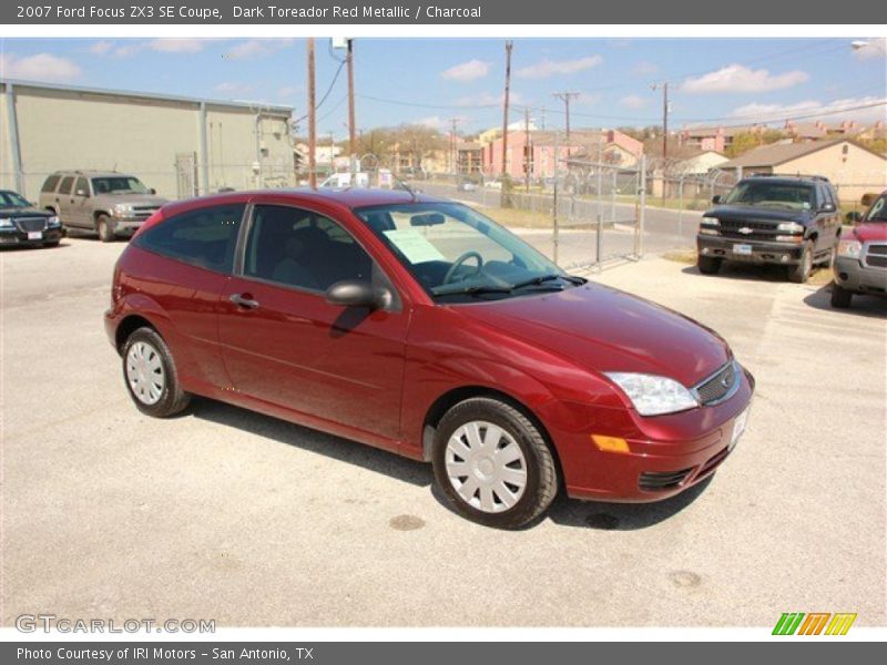 Dark Toreador Red Metallic / Charcoal 2007 Ford Focus ZX3 SE Coupe