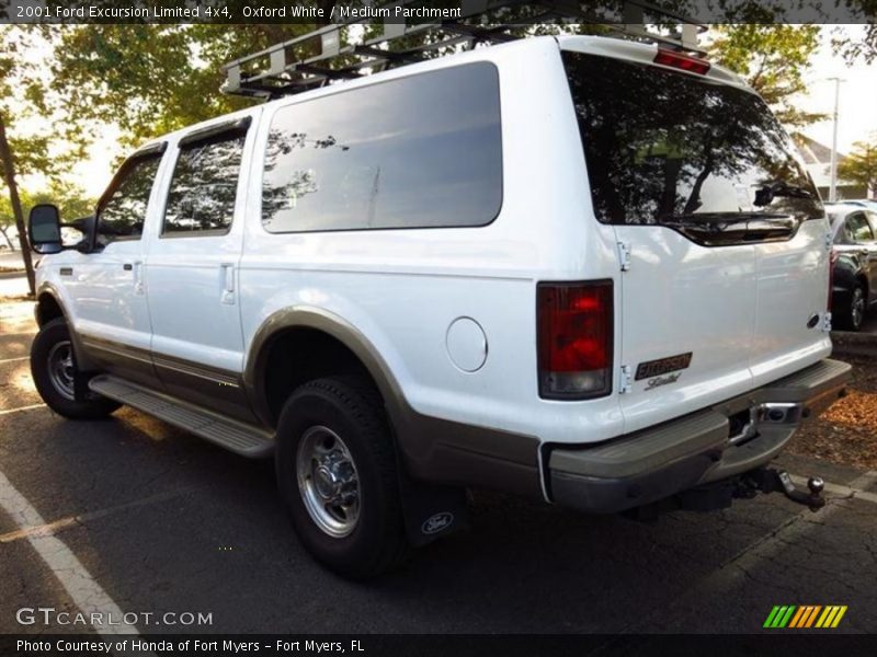 Oxford White / Medium Parchment 2001 Ford Excursion Limited 4x4