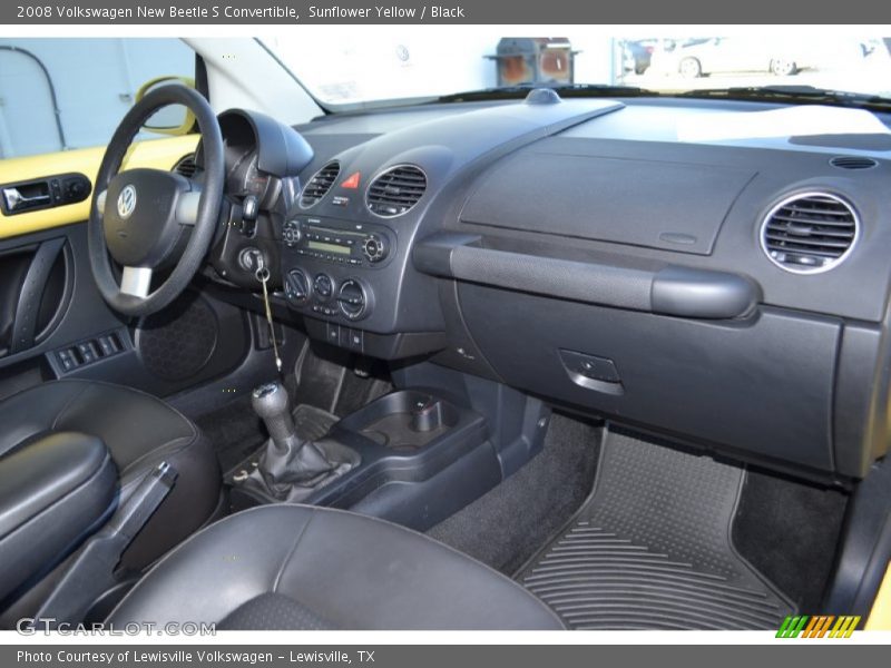 Sunflower Yellow / Black 2008 Volkswagen New Beetle S Convertible