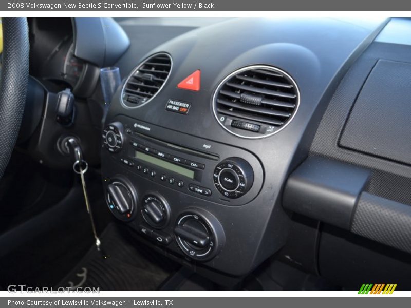 Sunflower Yellow / Black 2008 Volkswagen New Beetle S Convertible