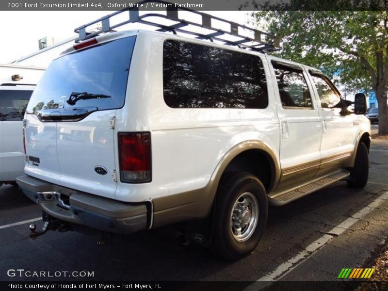Oxford White / Medium Parchment 2001 Ford Excursion Limited 4x4