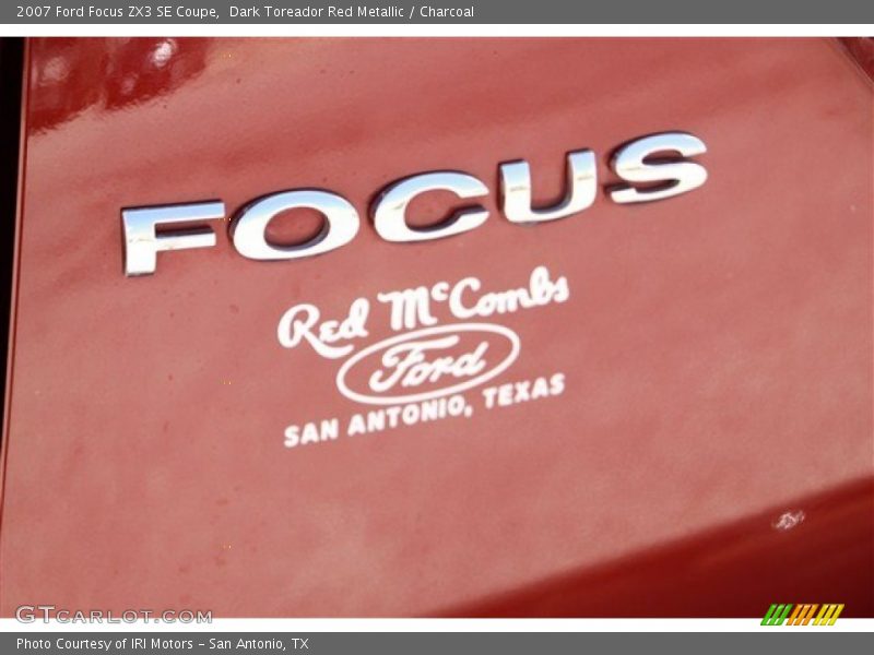 Dark Toreador Red Metallic / Charcoal 2007 Ford Focus ZX3 SE Coupe