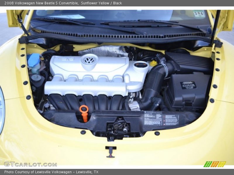Sunflower Yellow / Black 2008 Volkswagen New Beetle S Convertible