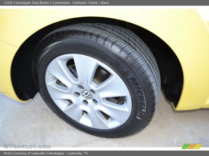 Sunflower Yellow / Black 2008 Volkswagen New Beetle S Convertible