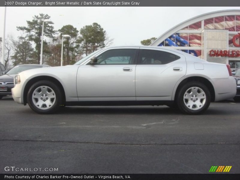 Bright Silver Metallic / Dark Slate Gray/Light Slate Gray 2007 Dodge Charger