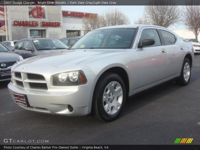 Bright Silver Metallic / Dark Slate Gray/Light Slate Gray 2007 Dodge Charger