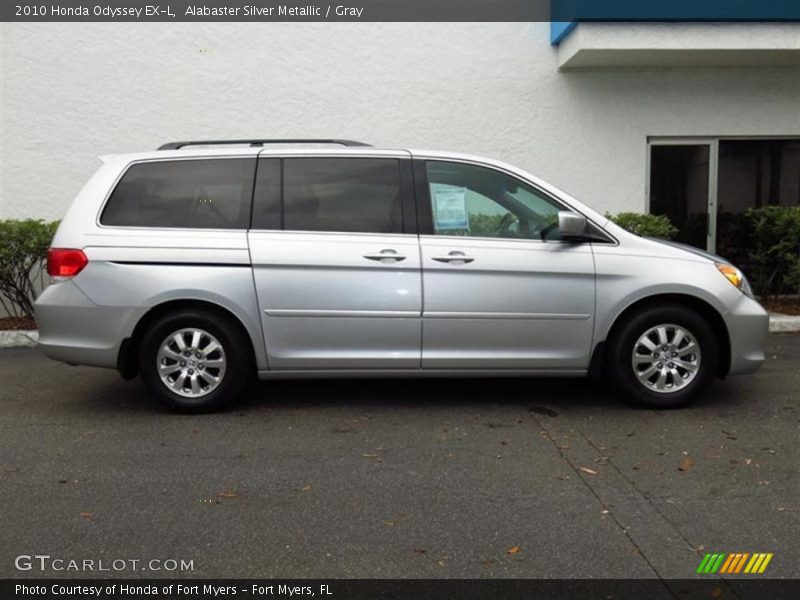 Alabaster Silver Metallic / Gray 2010 Honda Odyssey EX-L