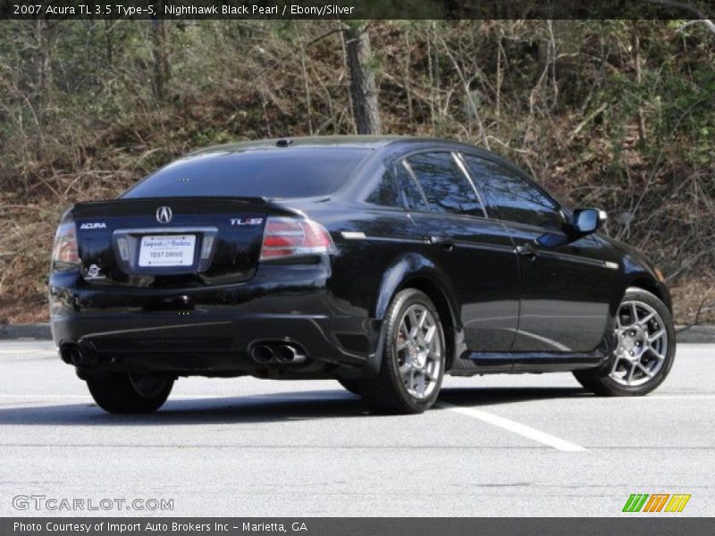 Nighthawk Black Pearl / Ebony/Silver 2007 Acura TL 3.5 Type-S