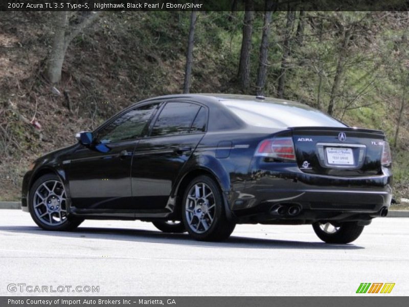 Nighthawk Black Pearl / Ebony/Silver 2007 Acura TL 3.5 Type-S