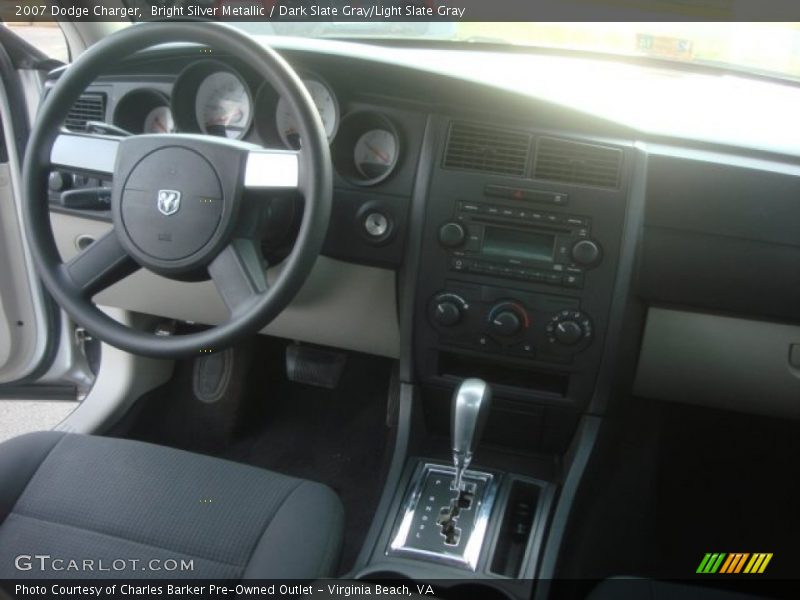 Bright Silver Metallic / Dark Slate Gray/Light Slate Gray 2007 Dodge Charger