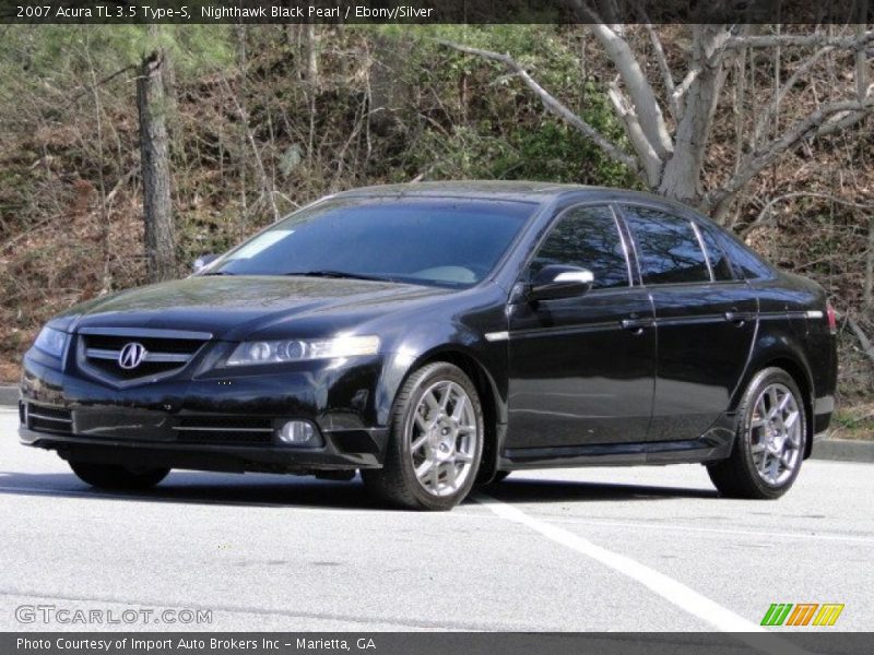 Nighthawk Black Pearl / Ebony/Silver 2007 Acura TL 3.5 Type-S