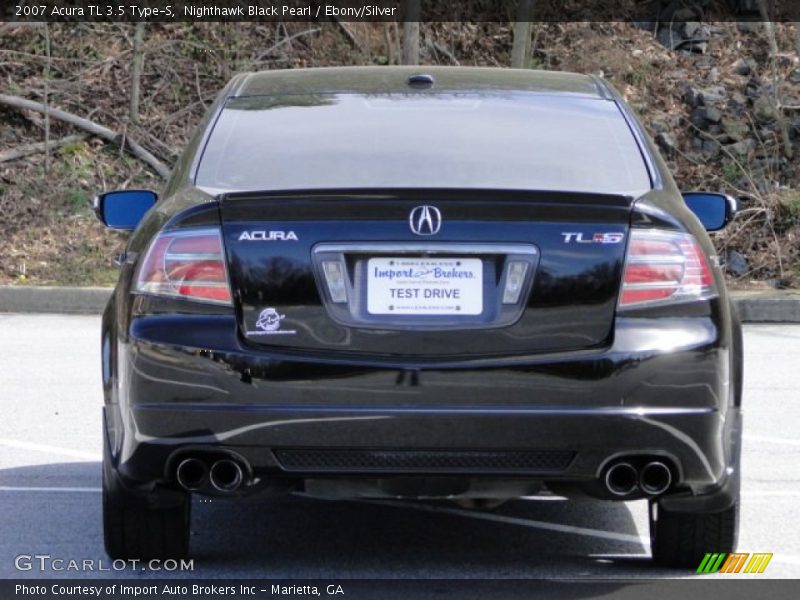 Nighthawk Black Pearl / Ebony/Silver 2007 Acura TL 3.5 Type-S