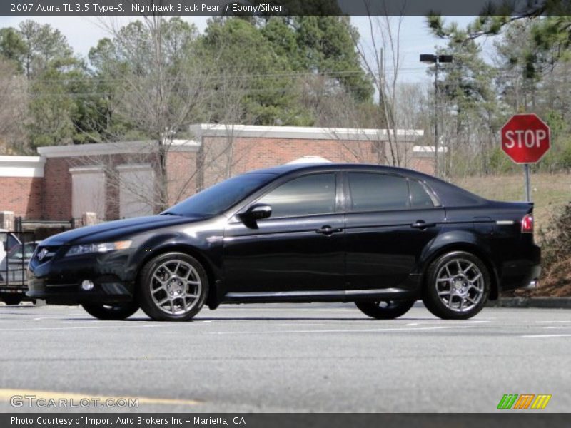Nighthawk Black Pearl / Ebony/Silver 2007 Acura TL 3.5 Type-S