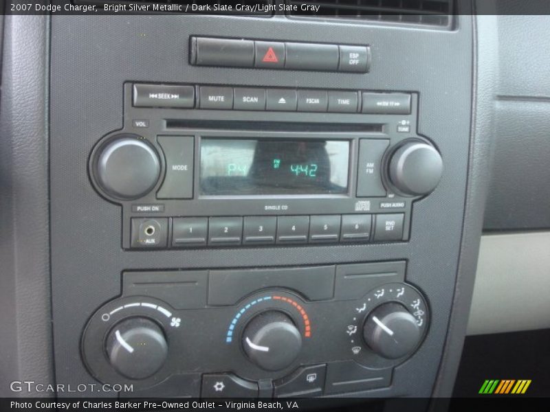 Bright Silver Metallic / Dark Slate Gray/Light Slate Gray 2007 Dodge Charger