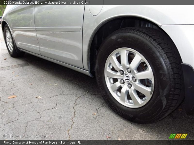 Alabaster Silver Metallic / Gray 2010 Honda Odyssey EX-L