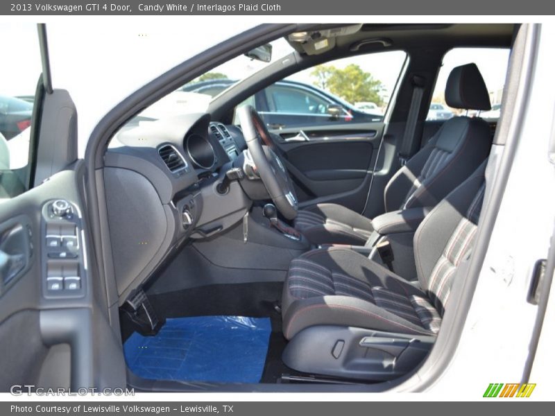 Candy White / Interlagos Plaid Cloth 2013 Volkswagen GTI 4 Door