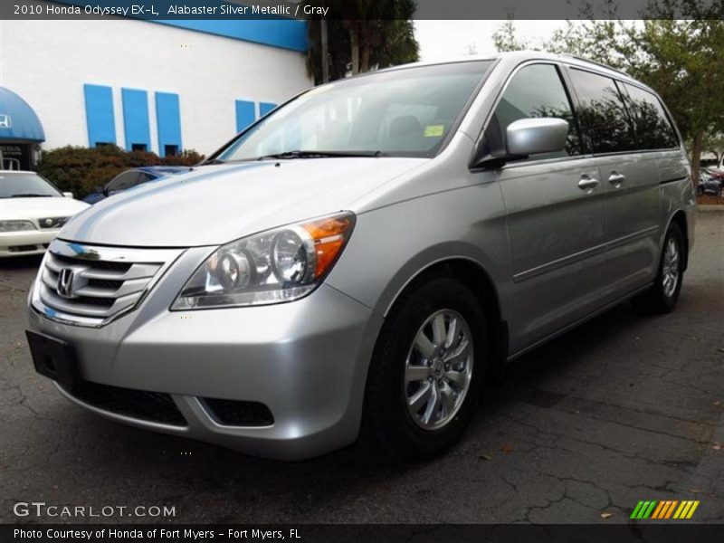 Alabaster Silver Metallic / Gray 2010 Honda Odyssey EX-L