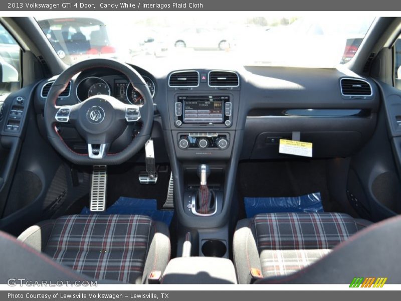 Candy White / Interlagos Plaid Cloth 2013 Volkswagen GTI 4 Door