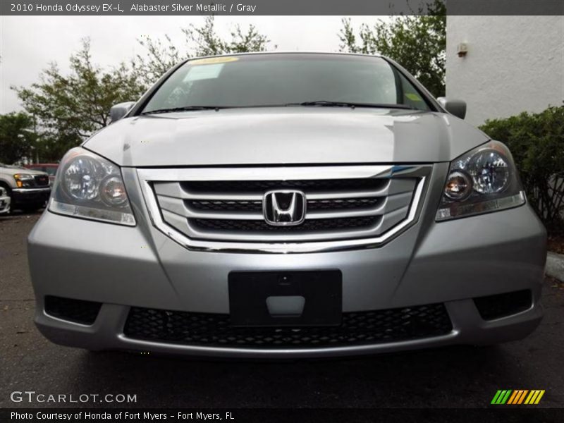 Alabaster Silver Metallic / Gray 2010 Honda Odyssey EX-L