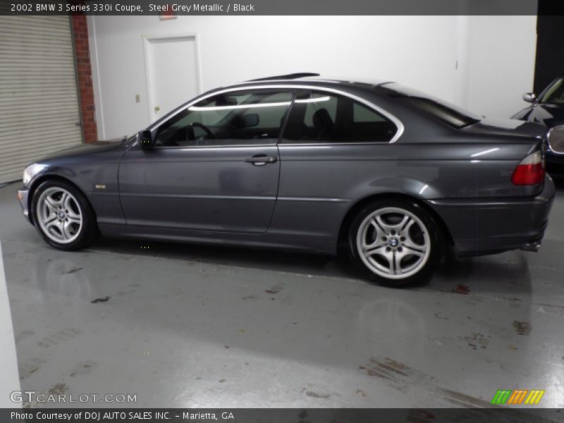 Steel Grey Metallic / Black 2002 BMW 3 Series 330i Coupe