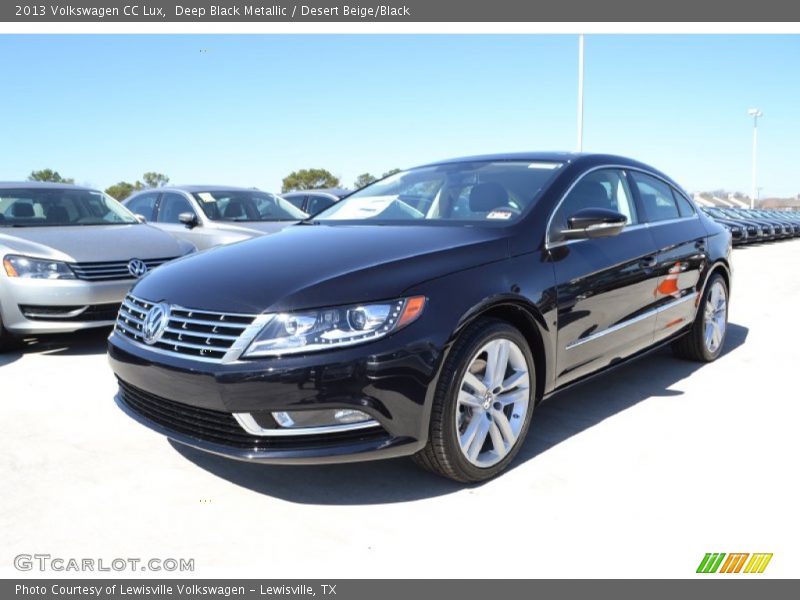 Deep Black Metallic / Desert Beige/Black 2013 Volkswagen CC Lux