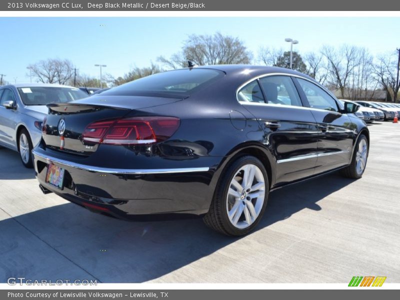 Deep Black Metallic / Desert Beige/Black 2013 Volkswagen CC Lux