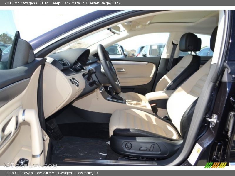 Deep Black Metallic / Desert Beige/Black 2013 Volkswagen CC Lux