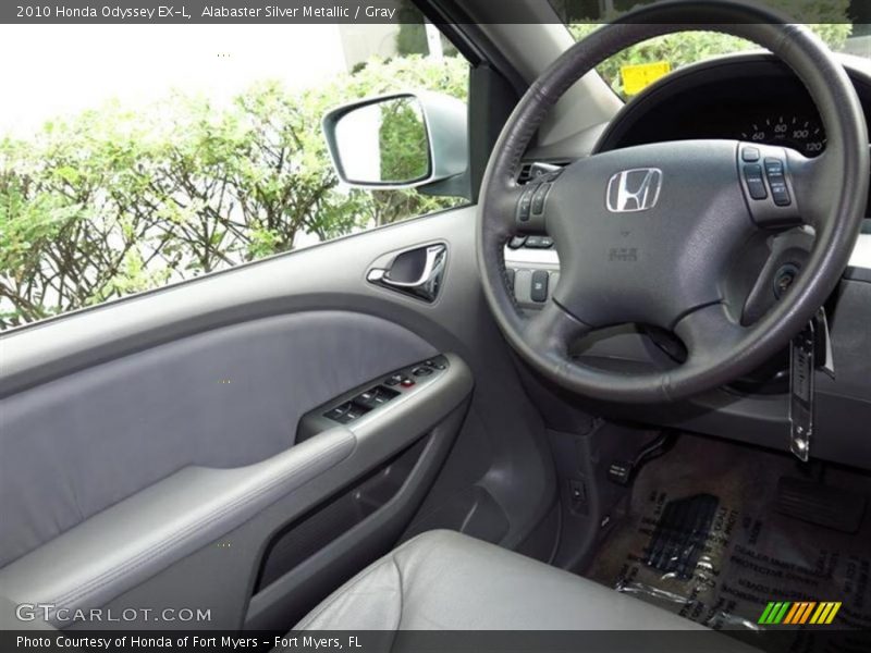 Alabaster Silver Metallic / Gray 2010 Honda Odyssey EX-L