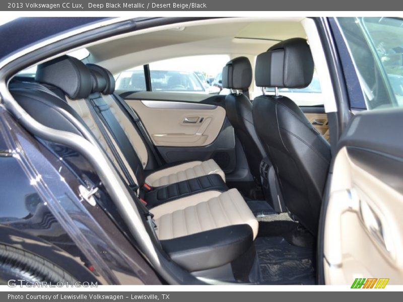 Deep Black Metallic / Desert Beige/Black 2013 Volkswagen CC Lux