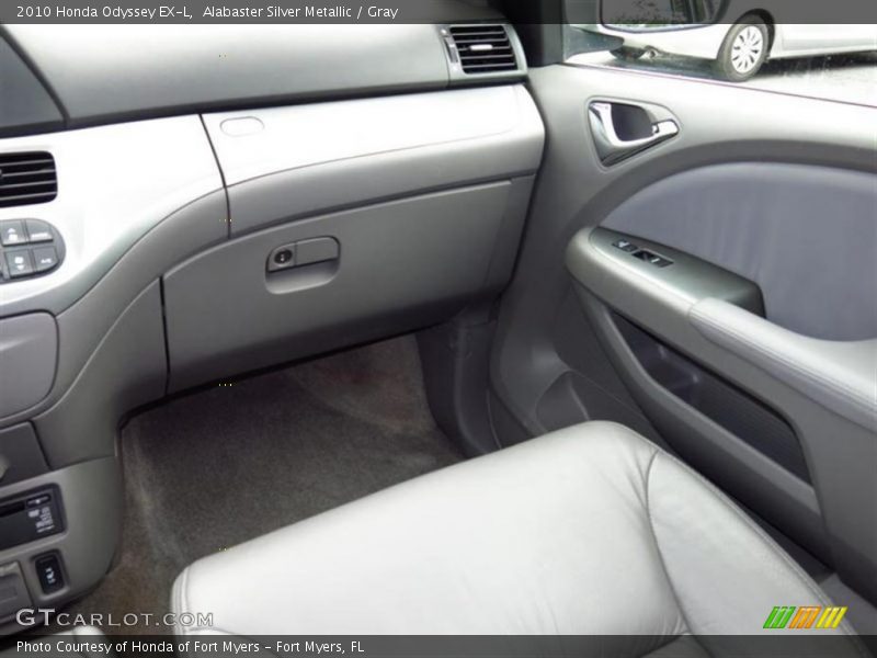 Alabaster Silver Metallic / Gray 2010 Honda Odyssey EX-L