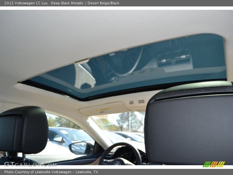Deep Black Metallic / Desert Beige/Black 2013 Volkswagen CC Lux