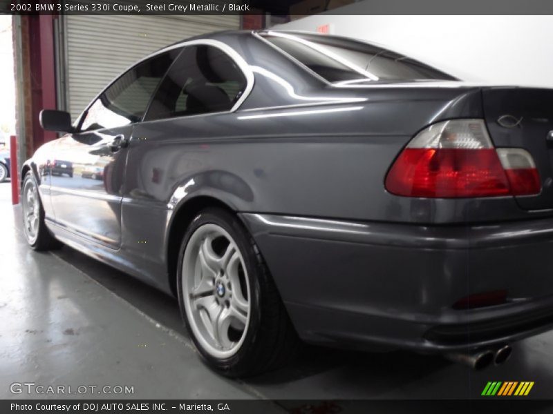 Steel Grey Metallic / Black 2002 BMW 3 Series 330i Coupe