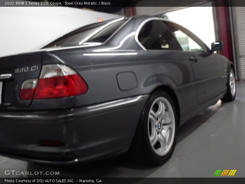Steel Grey Metallic / Black 2002 BMW 3 Series 330i Coupe