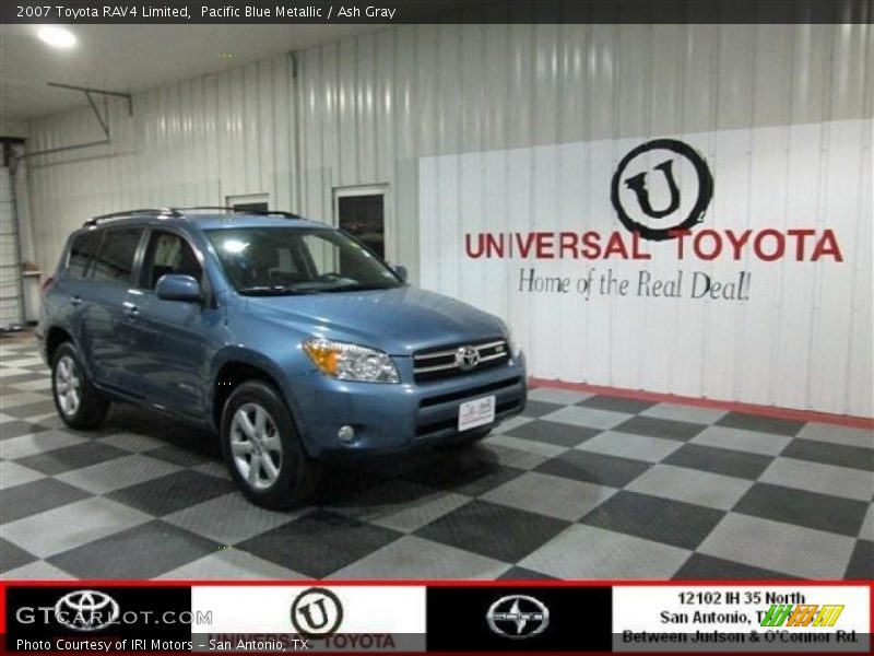 Pacific Blue Metallic / Ash Gray 2007 Toyota RAV4 Limited