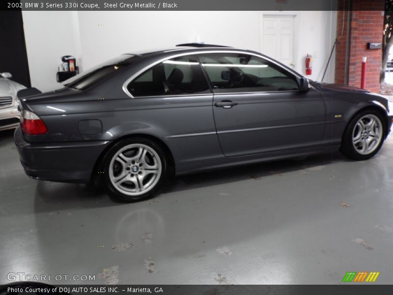 Steel Grey Metallic / Black 2002 BMW 3 Series 330i Coupe