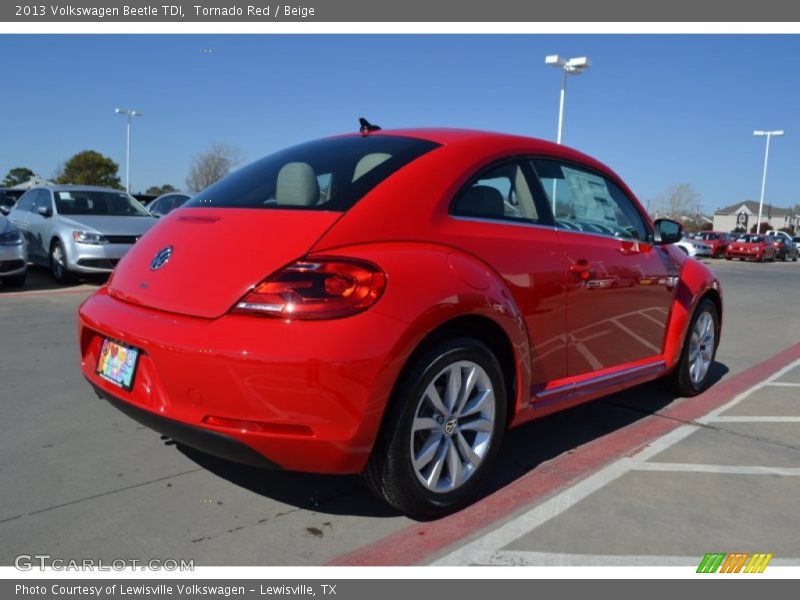 Tornado Red / Beige 2013 Volkswagen Beetle TDI