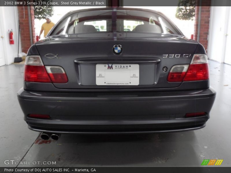 Steel Grey Metallic / Black 2002 BMW 3 Series 330i Coupe