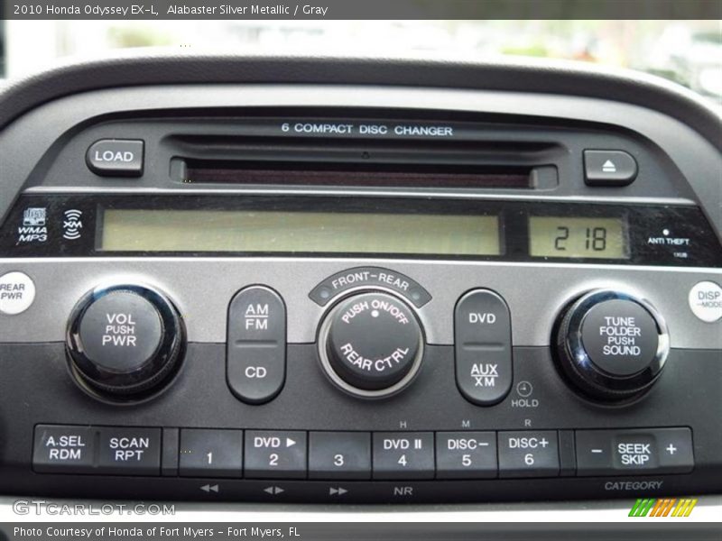 Alabaster Silver Metallic / Gray 2010 Honda Odyssey EX-L