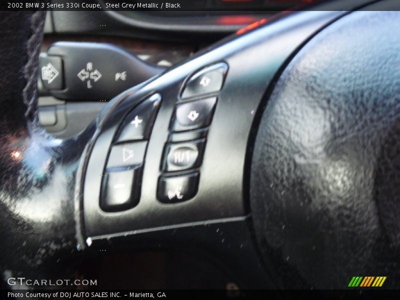 Steel Grey Metallic / Black 2002 BMW 3 Series 330i Coupe