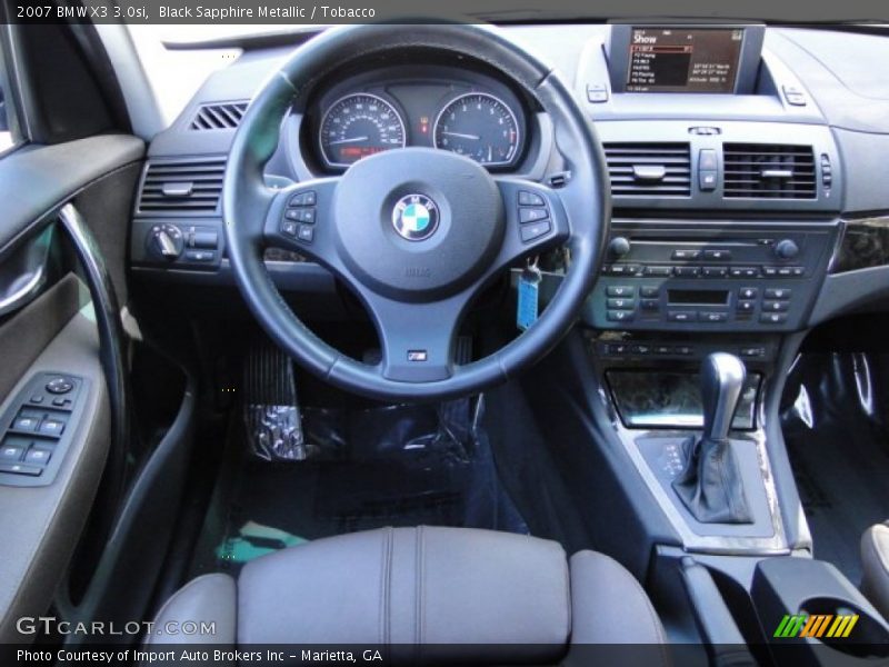 Black Sapphire Metallic / Tobacco 2007 BMW X3 3.0si