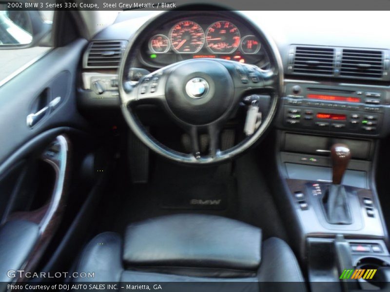 Steel Grey Metallic / Black 2002 BMW 3 Series 330i Coupe